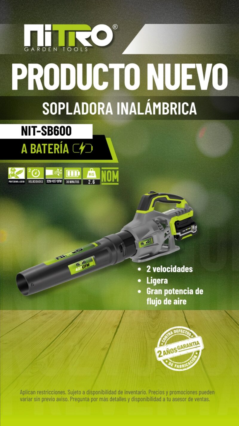 NIT-SB600 SOPLADOR INALAMBRICO